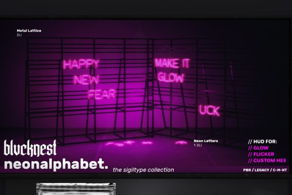 Neon Alphabet, L$499