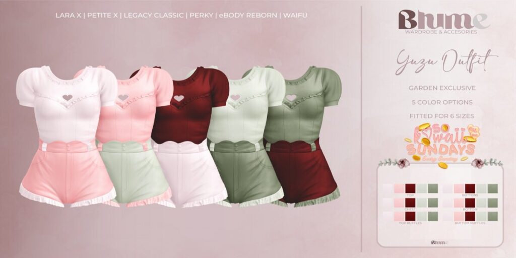 Yuzu Outfit - Legacy/MaitreyaX/Reborn/+mods	&lt;a href=&quot;http://maps.secondlife.com/secondlife/Bruschetta/149/46/1301&quot; target=&quot;_blank&quot;&gt;Teleport&lt;/a&gt;