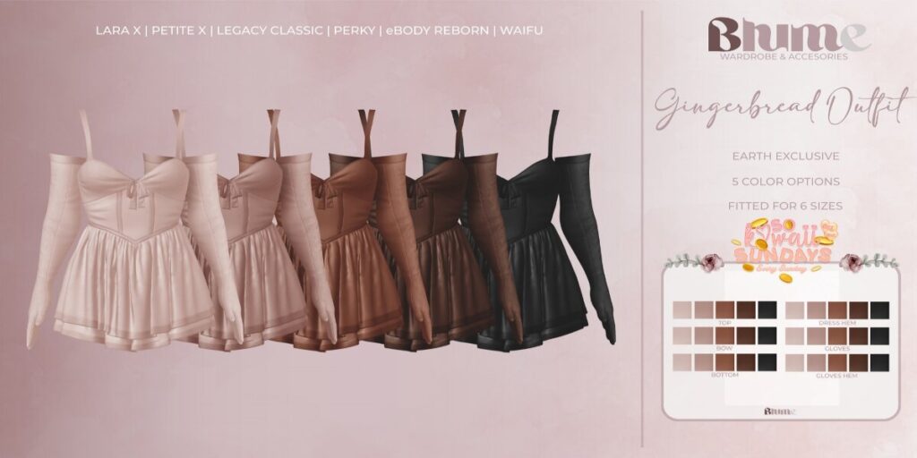 Gingerbread Outfit - Legacy/MaitreyaX/Reborn/+mods	<a href="http://maps.secondlife.com/secondlife/Bruschetta/149/46/1301" target="_blank">Teleport</a>