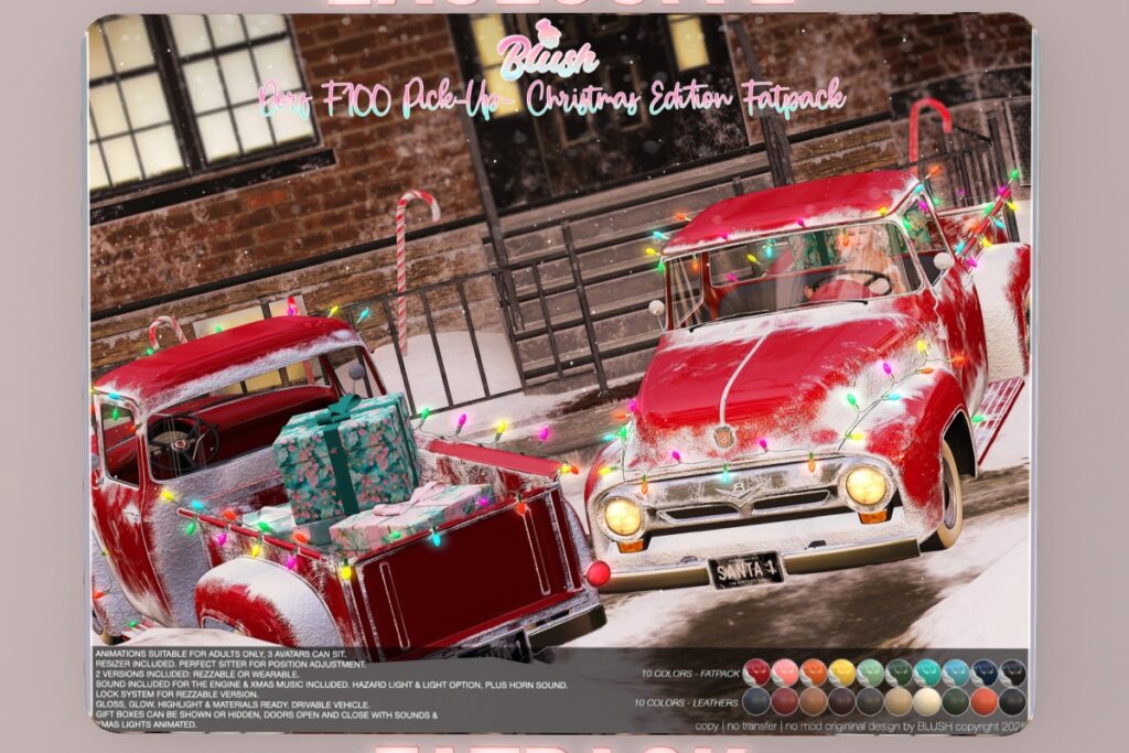 Dorf F100 Pick Up Driveable Truck, L$399 FP