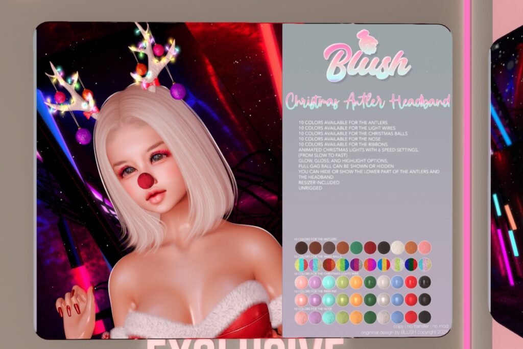 Christmas Antler Headband, L$199