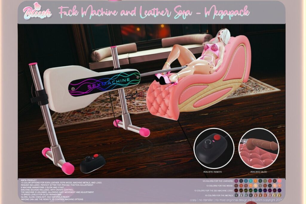 Fuck Machine and Leather Sofa, L$699