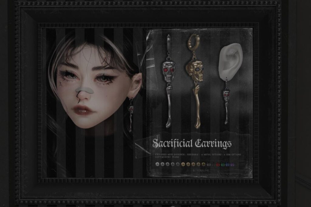 Sacrificial Earrings, L$399