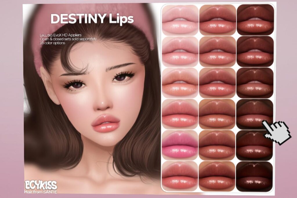 Destiny Lips - EvoX, L$225 each
