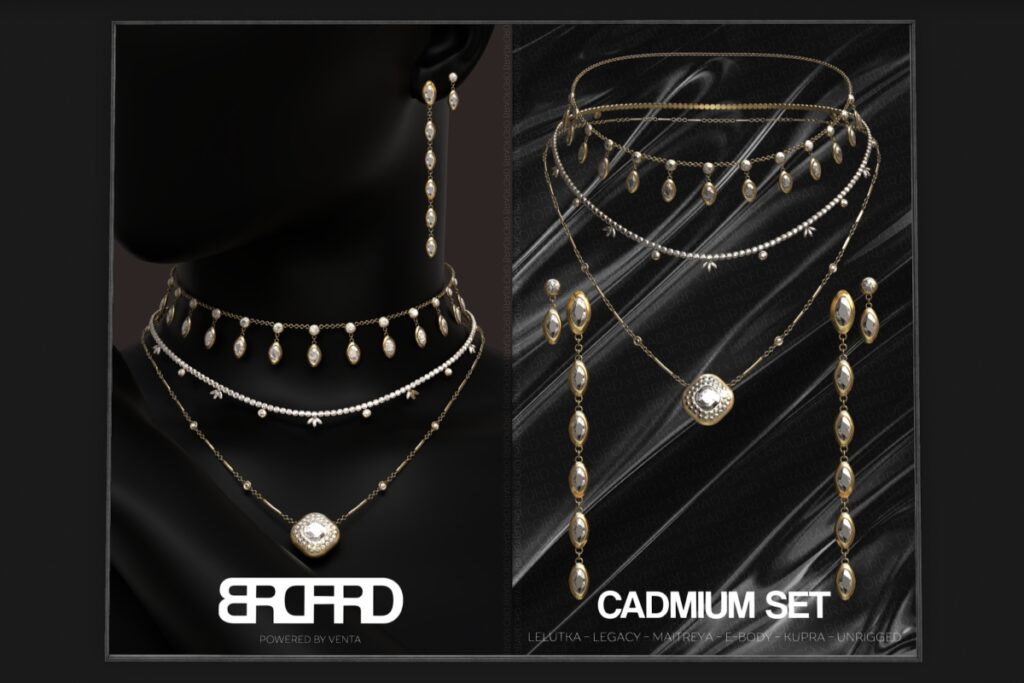 Cadmium Set - EvoX/Inithium/Legacy/Maitreya/Reborn/unrigged/+mods, L$298