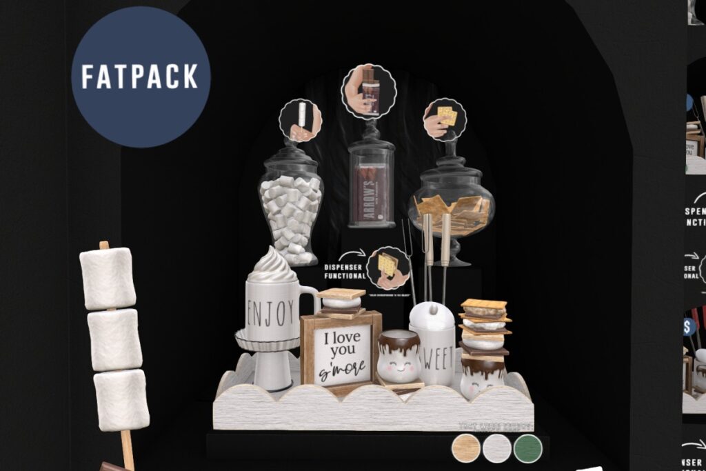 S&#039;mores Station, L$169 - L$219 each/L$649 FP