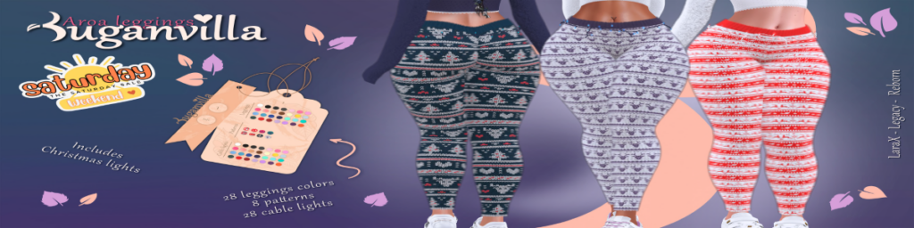 Aroa Leggings - Legacy/MaitreyaX/Reborn	&lt;a href=&quot;http://maps.secondlife.com/secondlife/Toowoomba/63/193/136&quot; target=&quot;_blank&quot;&gt;Teleport&lt;/a&gt;
