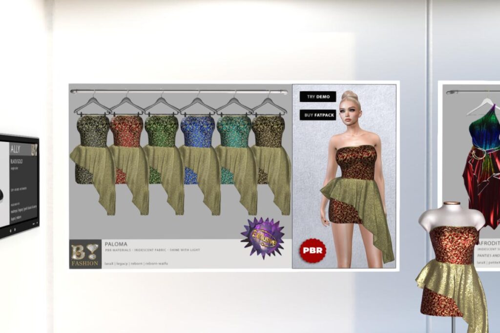 Paloma Dress - Legacy/MaitreyaX/Reborn/+mods, L$390 each/L$890 FP