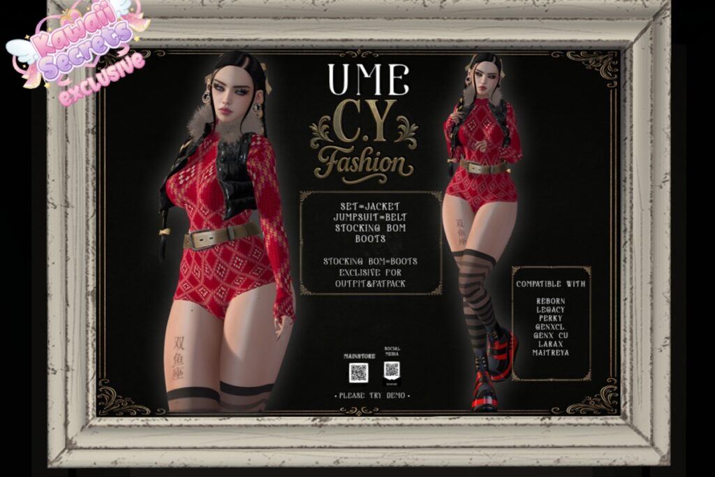 Ume Outfit - GenXLegacy/MaitreyaX/Reborn/+mods, L$199-L$410 each/L$1799 FP
