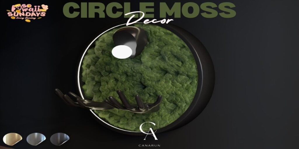 Circle Moss Decor	&lt;a href=&quot;http://maps.secondlife.com/secondlife/Canarun/241/130/24&quot; target=&quot;_blank&quot;&gt;Teleport&lt;/a&gt;