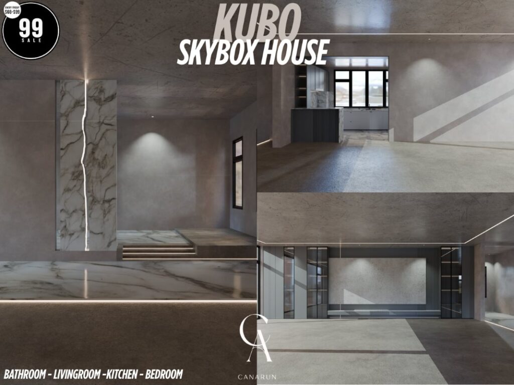 Kubo Skybox	<a href="http://maps.secondlife.com/secondlife/Canarun/241/130/24" target="_blank">Teleport</a>