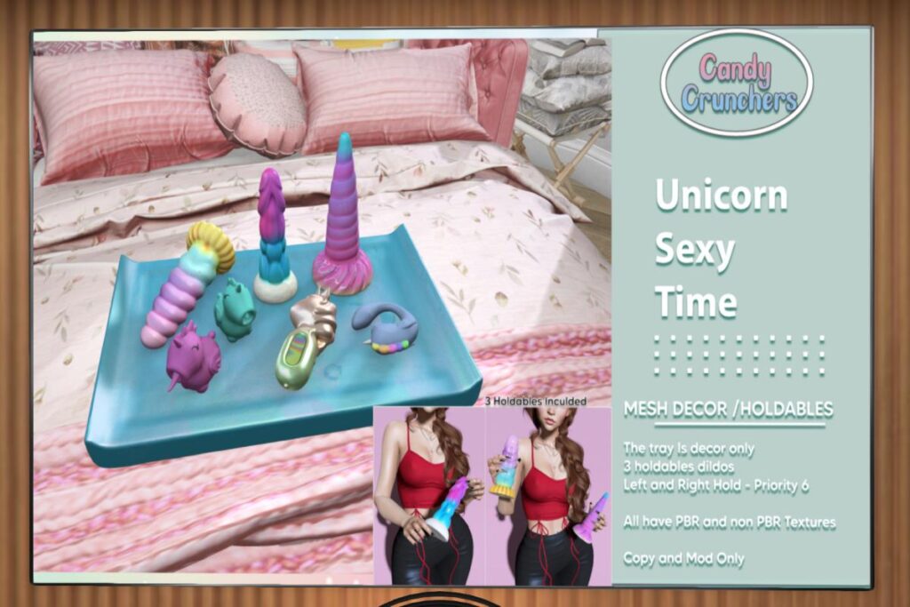 Unicorn Sexy Time Holdable and Decor, L$250