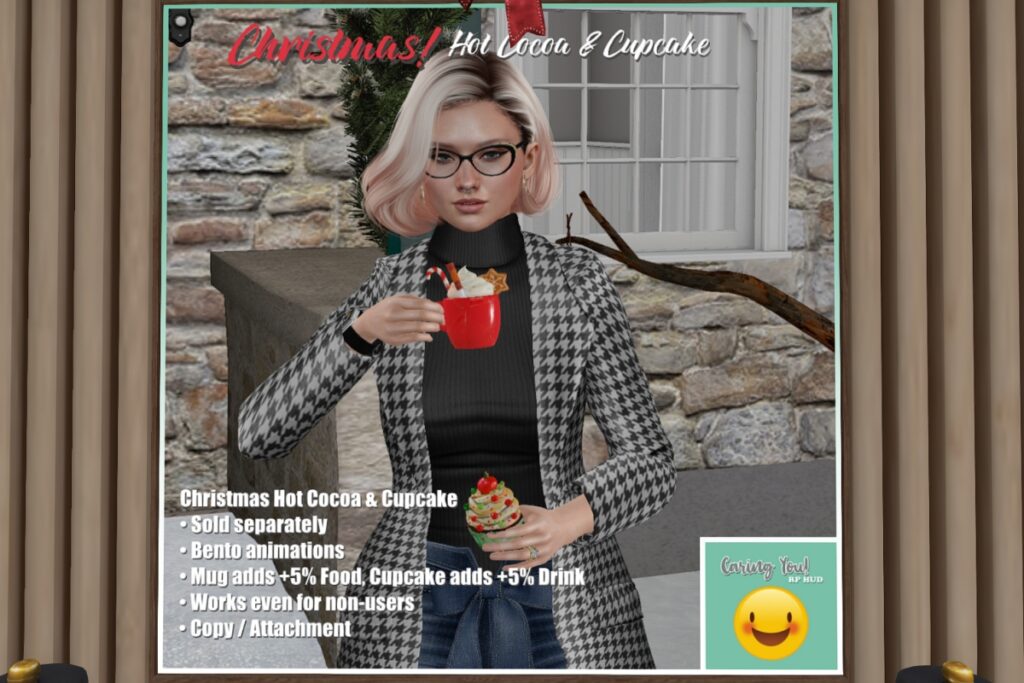 Christmas Hot Cocoa &amp; Cupcake, L$150 each