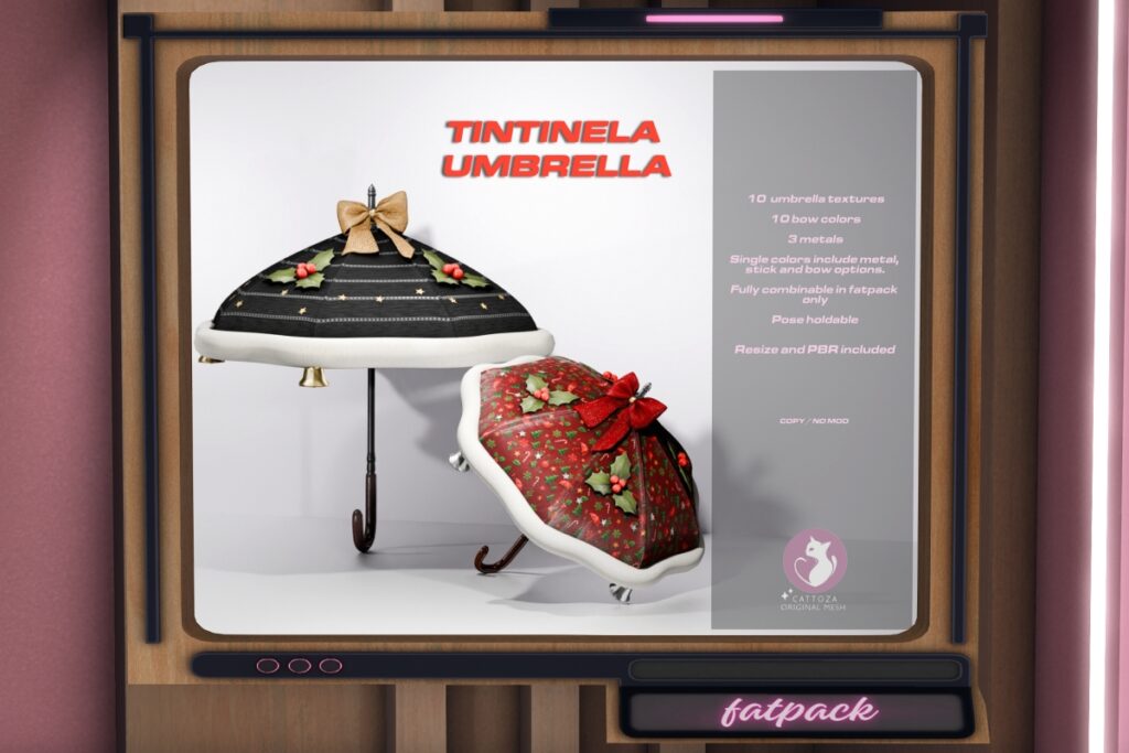 Tintinela Umbrella Holdable, L$299 each/L$599 FP