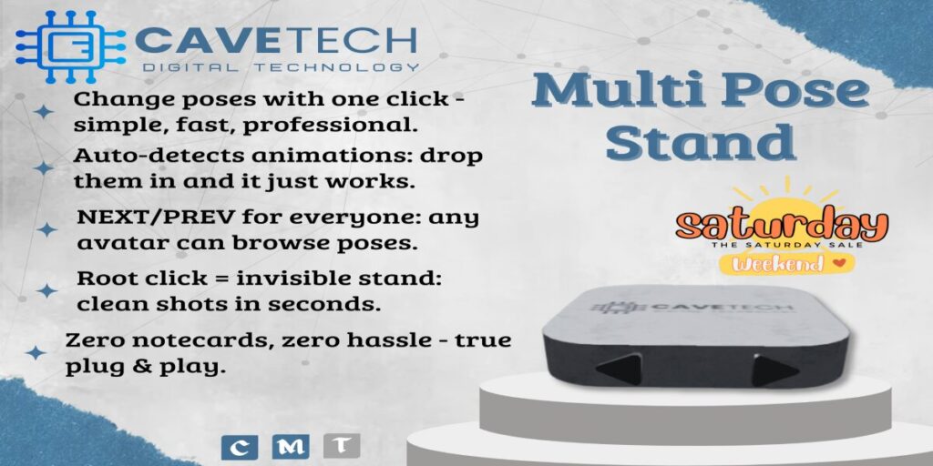 Multi Pose Stand	<a href="http://maps.secondlife.com/secondlife/Bekkers/85/98/1505" target="_blank">Teleport</a>