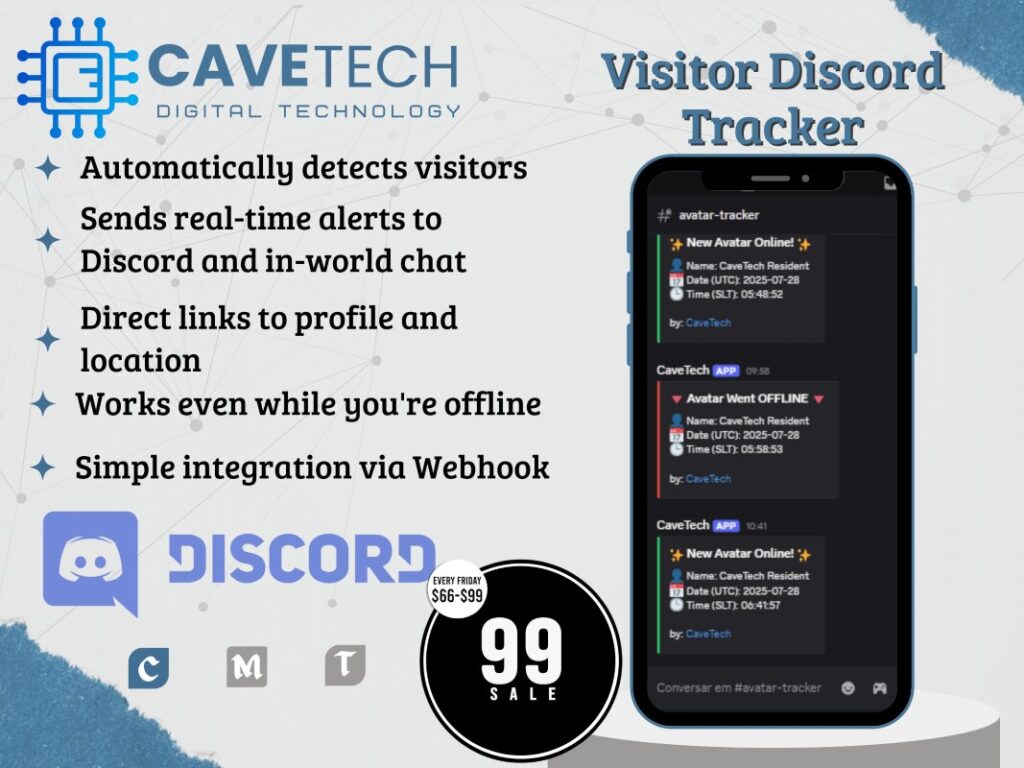 Visitor Discord Tracker	<a href="http://maps.secondlife.com/secondlife/Bekkers/85/98/1505" target="_blank">Teleport</a>