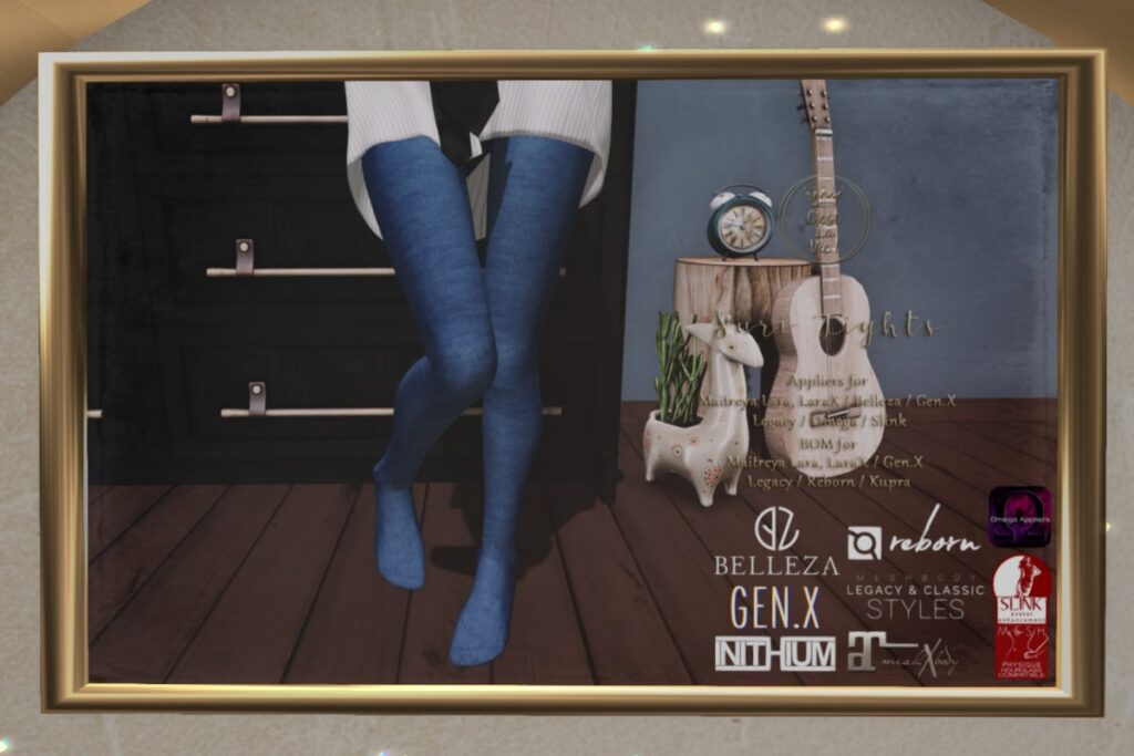Suri Tights - See ad for fits	<a href="http://maps.secondlife.com/secondlife/Harlman/188/18/52" target="_blank">Teleport</a>