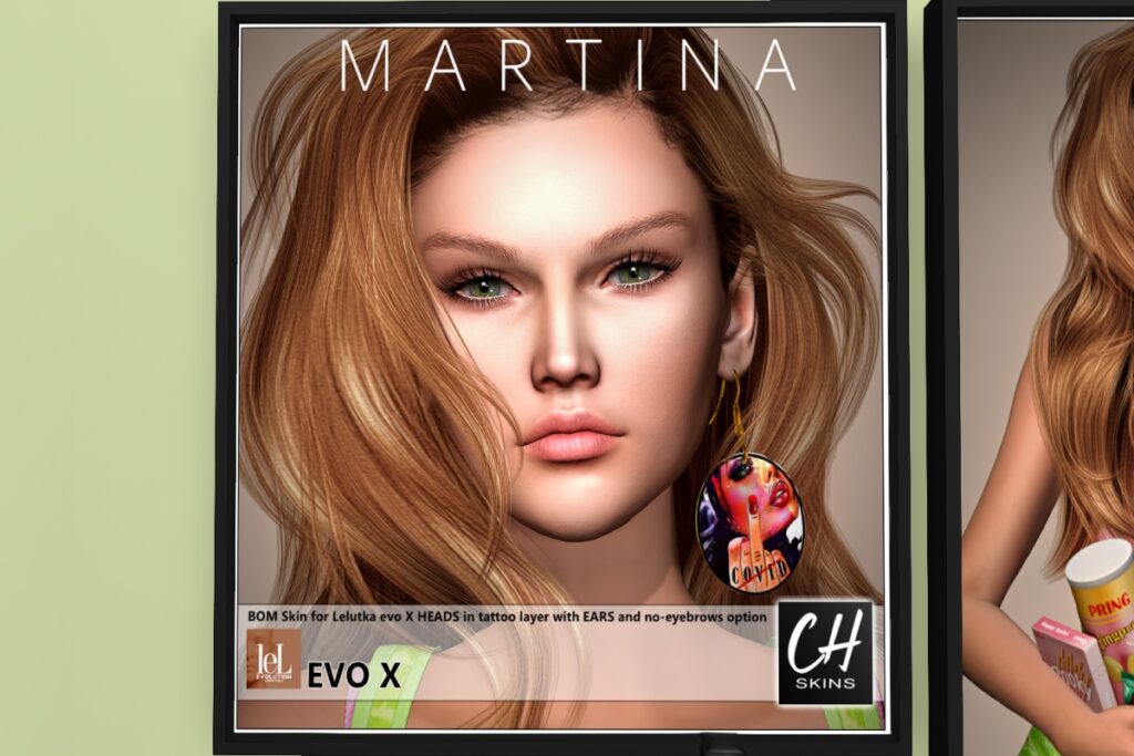 Martina Skin - EvoX, L$649 each/L$2499 FP