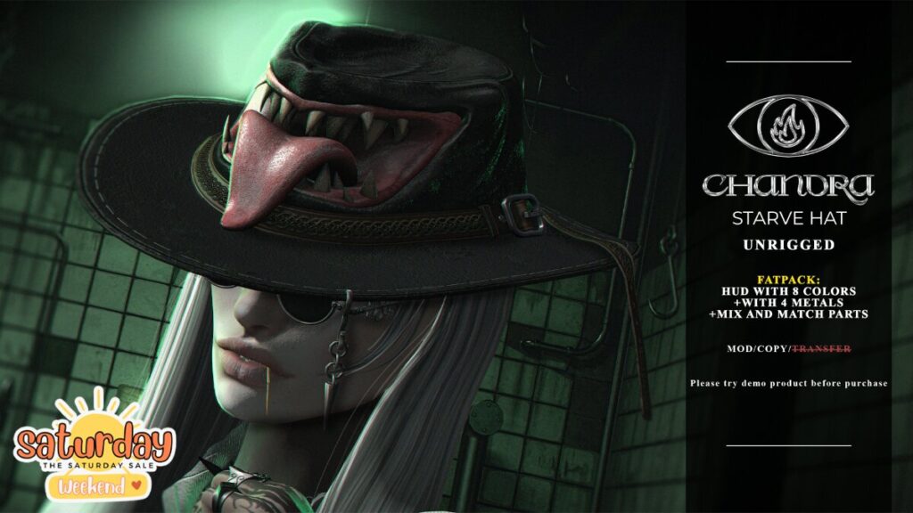 Starve Hat	<a href="http://maps.secondlife.com/secondlife/Hell%20Fire/61/64/502" target="_blank">Teleport</a>