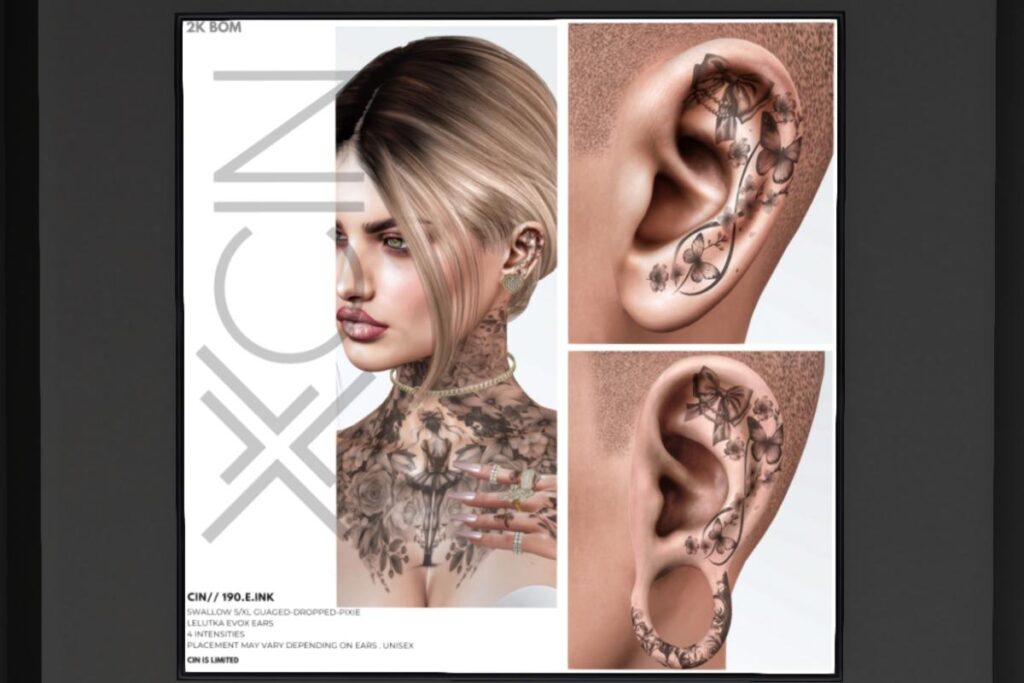 190 E Ink - Swallow Ears, L$99