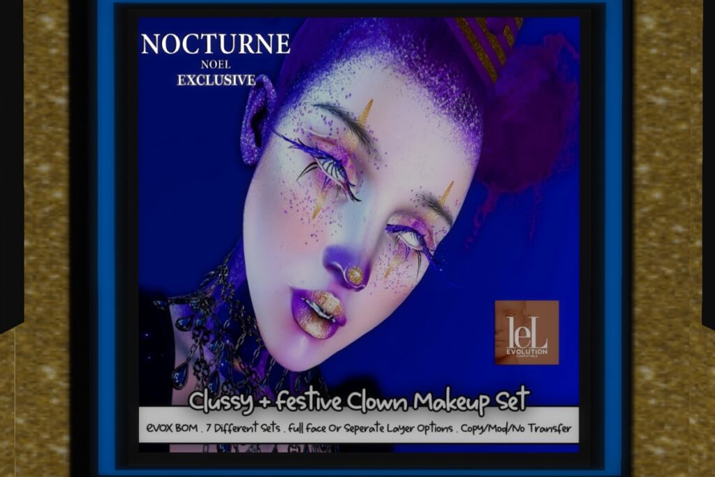 Festive Clown Makeup Set - EvoX, L$285 each