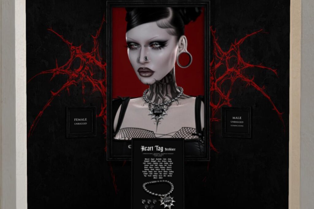 Heart Tag Necklace, L$399