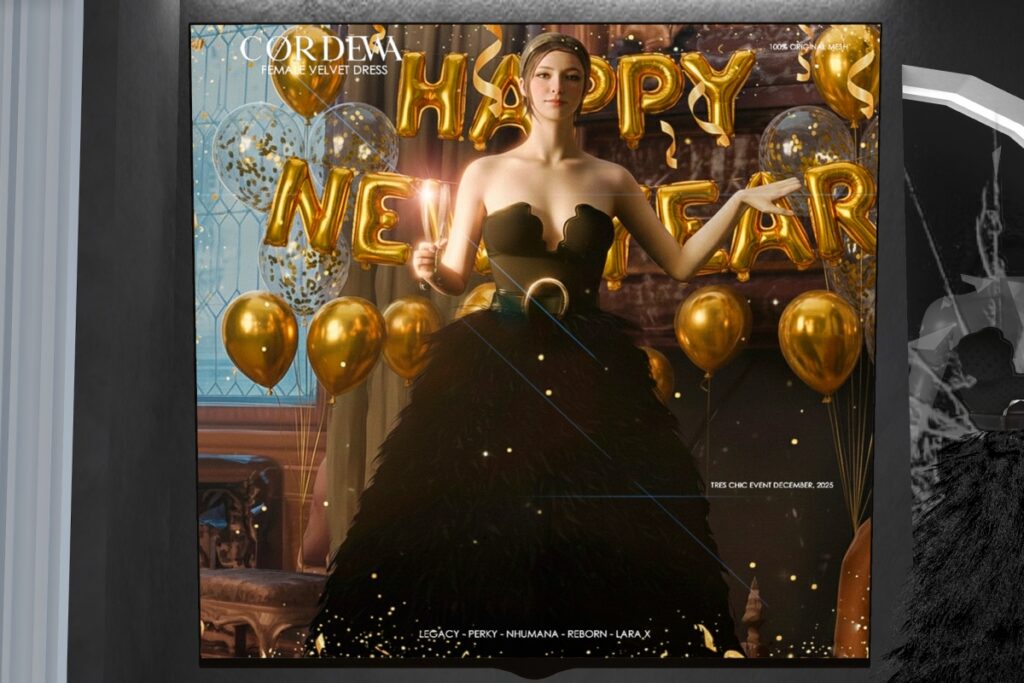 Velvet Dress - Legacy/MaitreyaX/Nhumana/Reborn/+mods, L$399 each/L$1299 FP