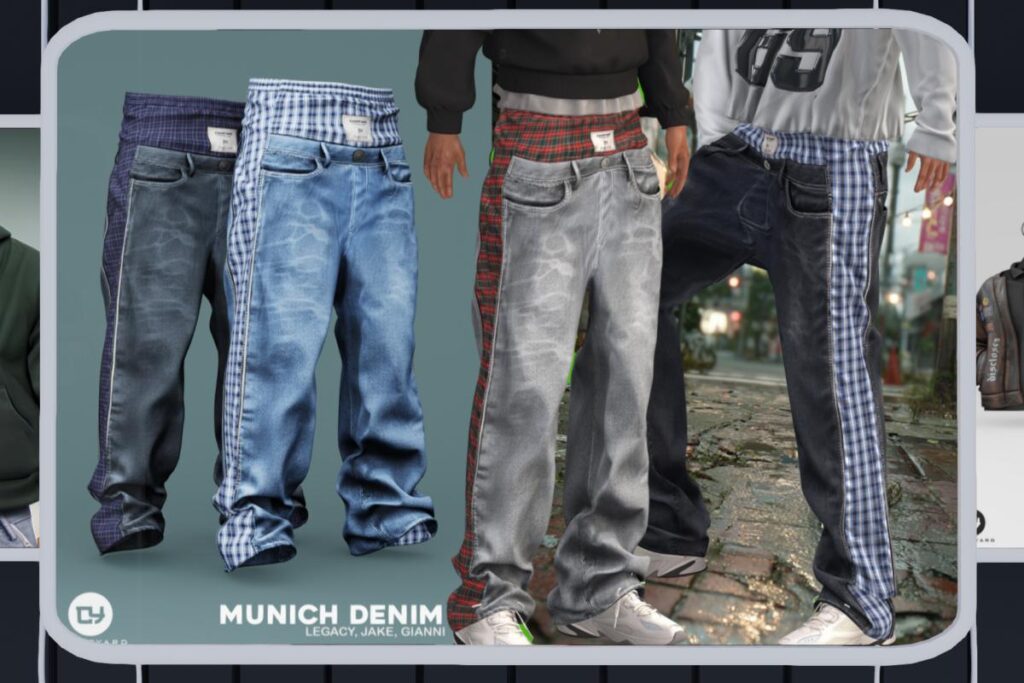 Munich Demin Jeans - Gianni/Jake/Legacy, L$349 each/L$1599 FP