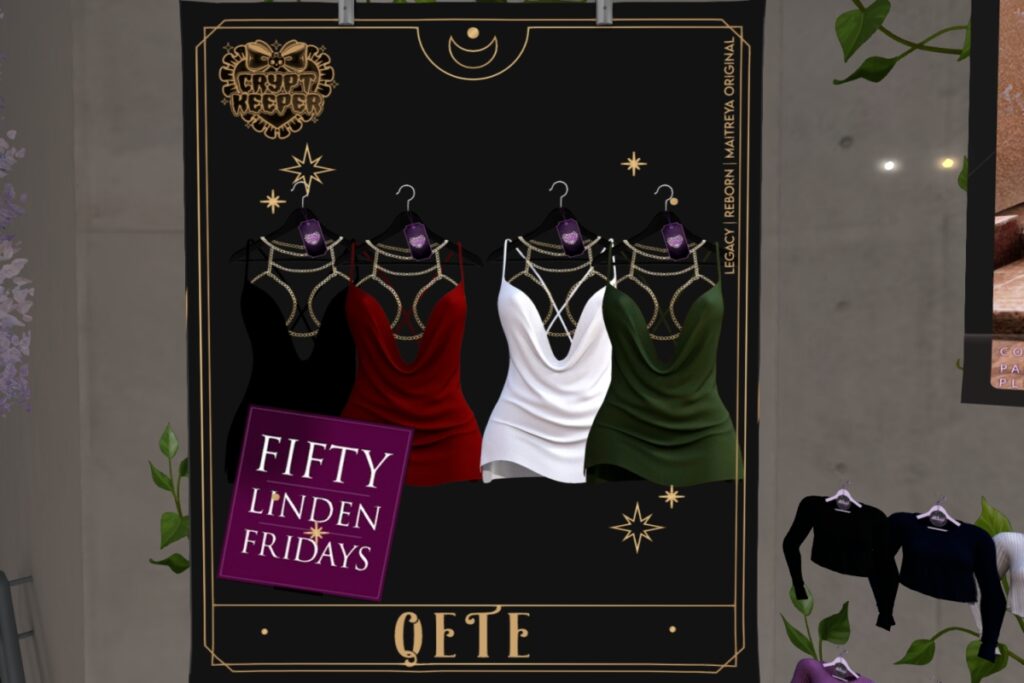 Qete - Legacy/Maitreya/Reborn	<a href="http://maps.secondlife.com/secondlife/Northbrook/194/95/3329" target="_blank">Teleport</a>