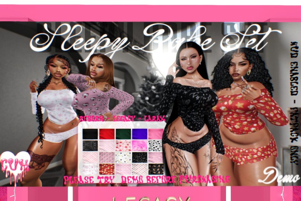 Sleepy Babe Set - Legacy/MaitreyaX/Reborn, L$500 FP