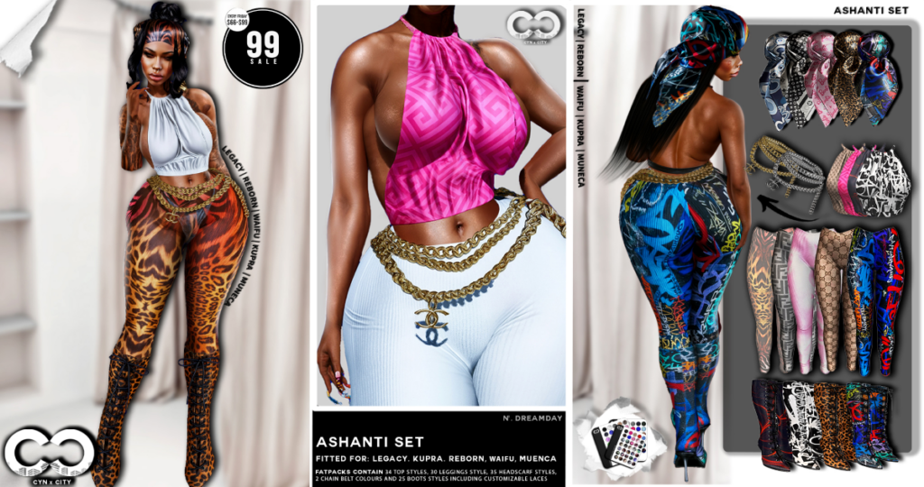Ashanti Set - Inithium/Legacy/Reborn/Yentements/+mods	<a href="http://maps.secondlife.com/secondlife/Coral%20Rainbow/59/204/4032" target="_blank">Teleport</a>