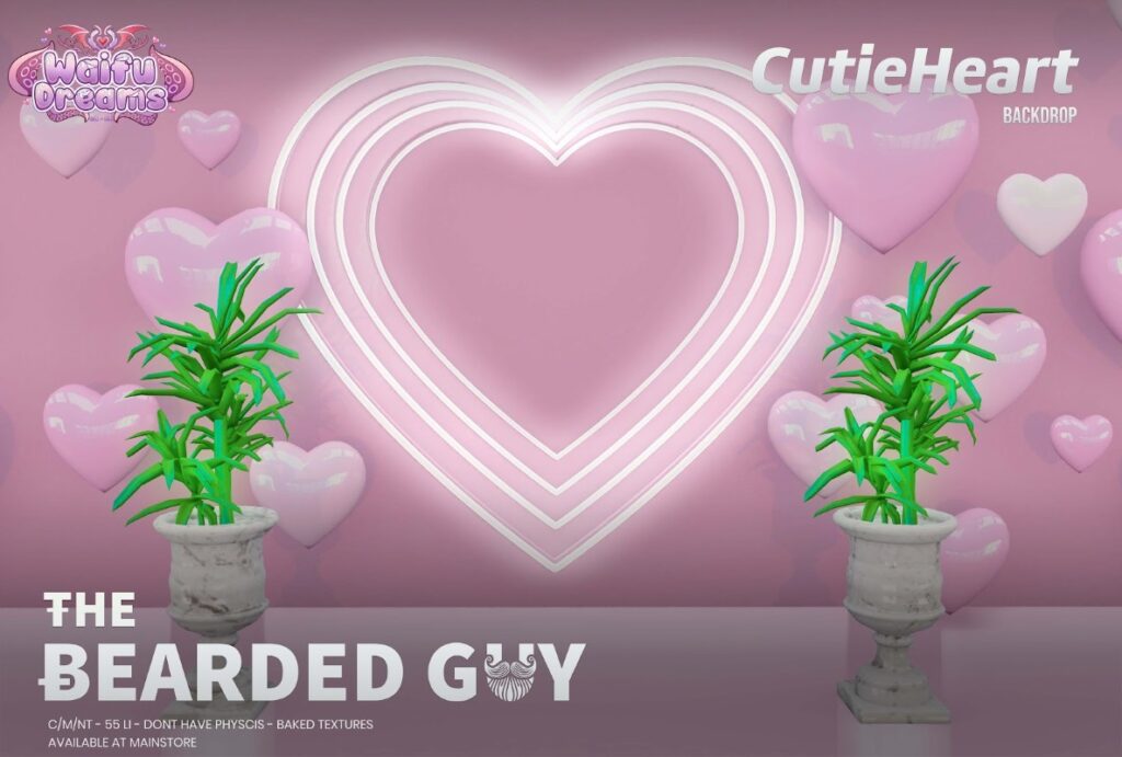 Cutie Heart Backdrop