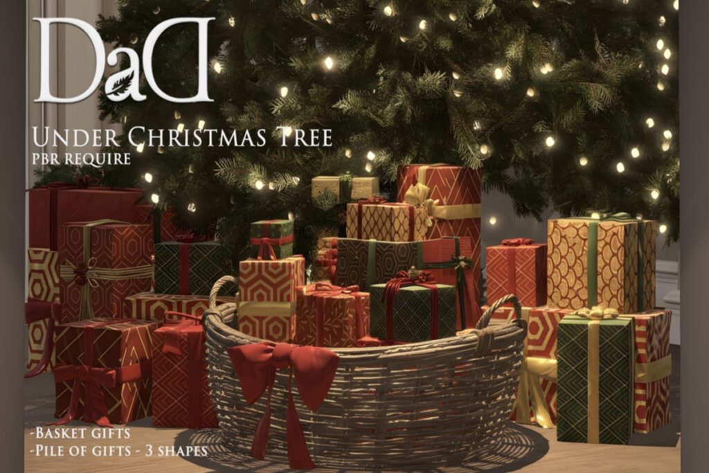 Under Christmas Tree Decor Set, L$240-L$480 each/L$590 FP