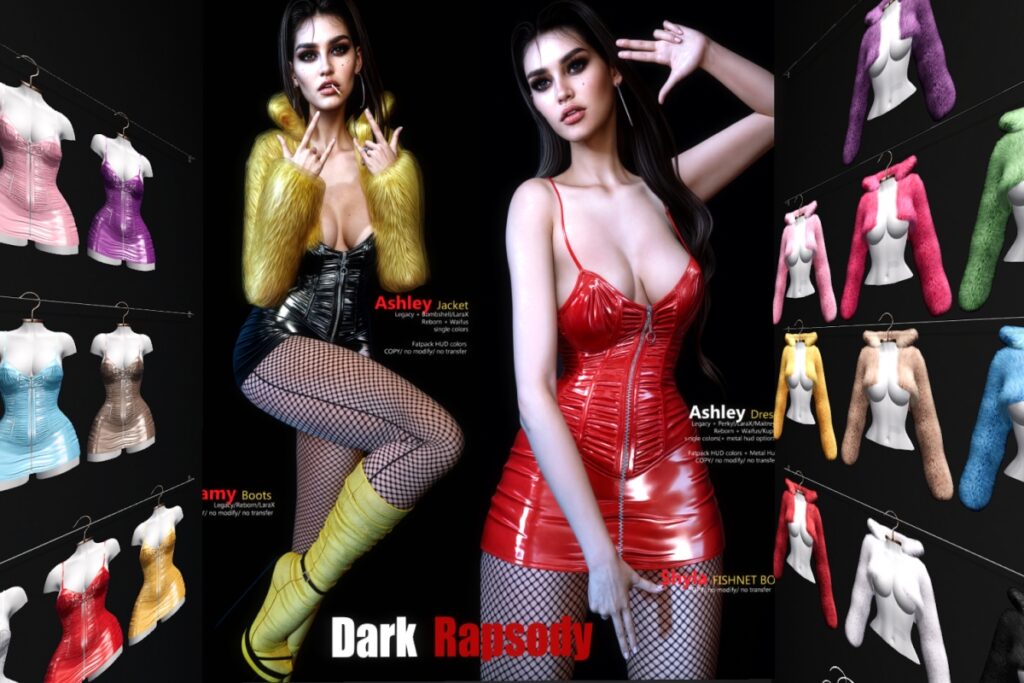 Ashley Jacket &amp; Dress - Legacy/MaitreyaX/Reborn/+mods, L$249 each/L$1599-L$2449 each FP