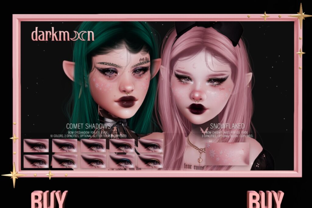 Comet Shadows - EvoX | Snoflaked - EvoX	<a href="http://maps.secondlife.com/secondlife/Woodberry/120/60/23" target="_blank">Teleport</a>