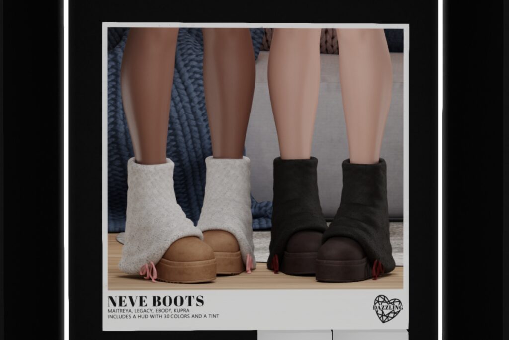 Neve Boots - Inithium/Legacy/Maitreya/Reborn, L$499