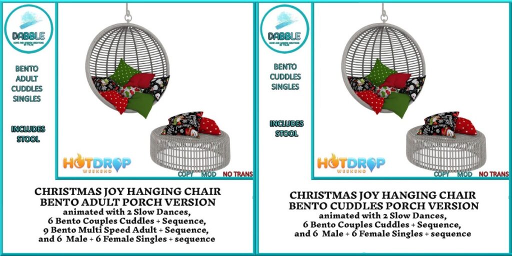 Christmas Joy Hanging Chair