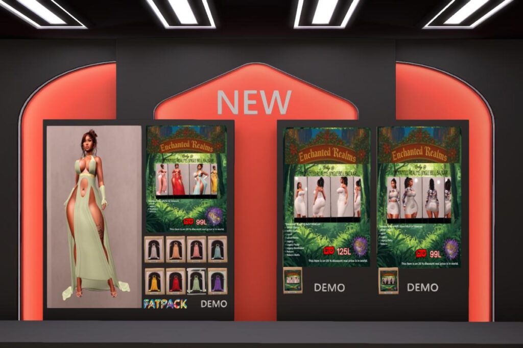 Goddess Dress - Legacy/MaitreyaX/Nhumana/Reborn/+mods, L$99 each/L$500 FP