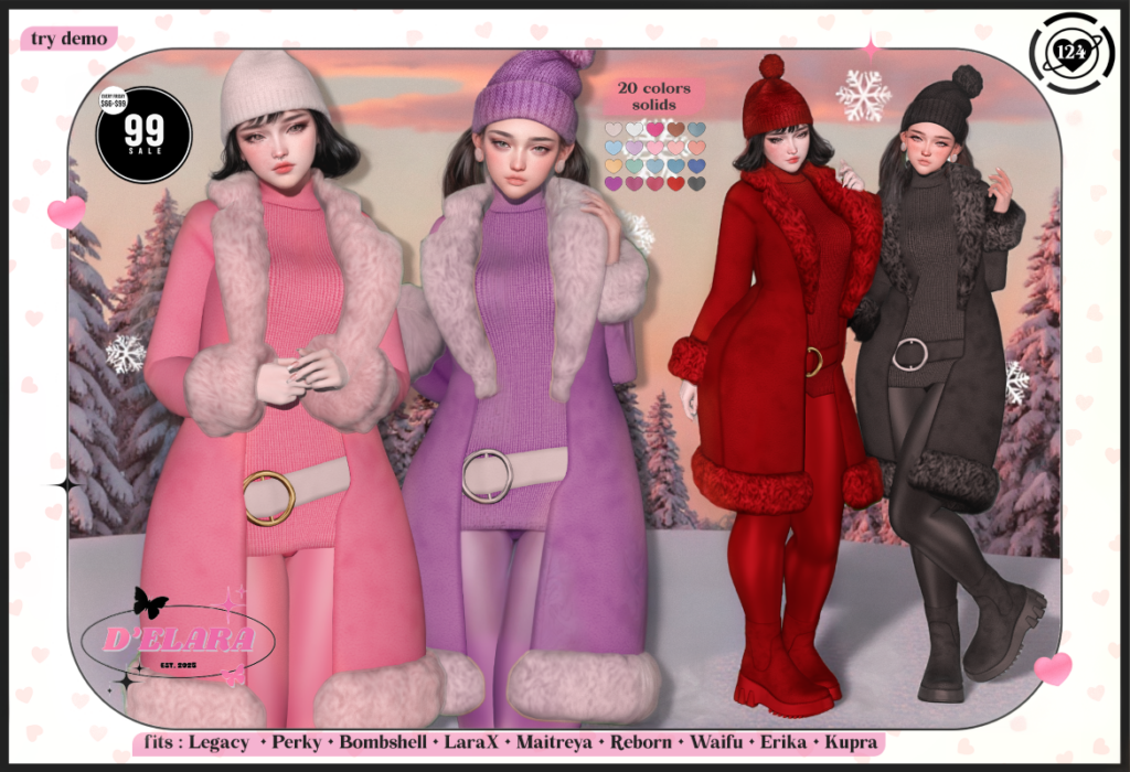 Outfit #124 - Erika/Inithium/Legacy/Matireya/Reborn/+mods	&lt;a href=&quot;http://maps.secondlife.com/secondlife/Axell/191/97/2993&quot; target=&quot;_blank&quot;&gt;Teleport&lt;/a&gt;