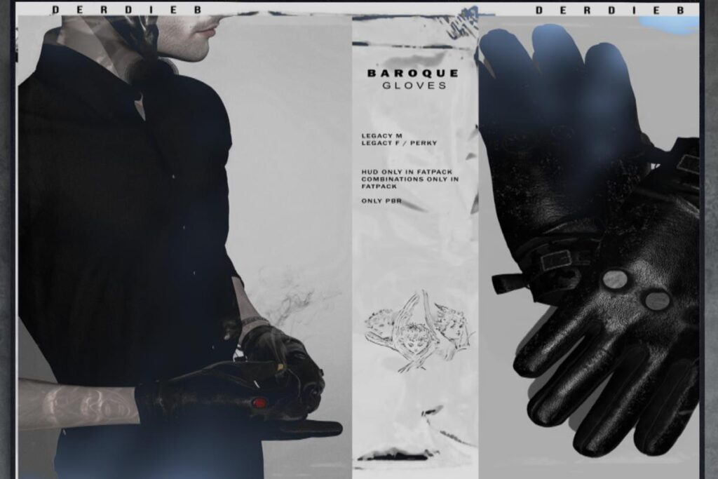 Baroque Gloves - Legacy F+M, L$80 each/L$399 FP