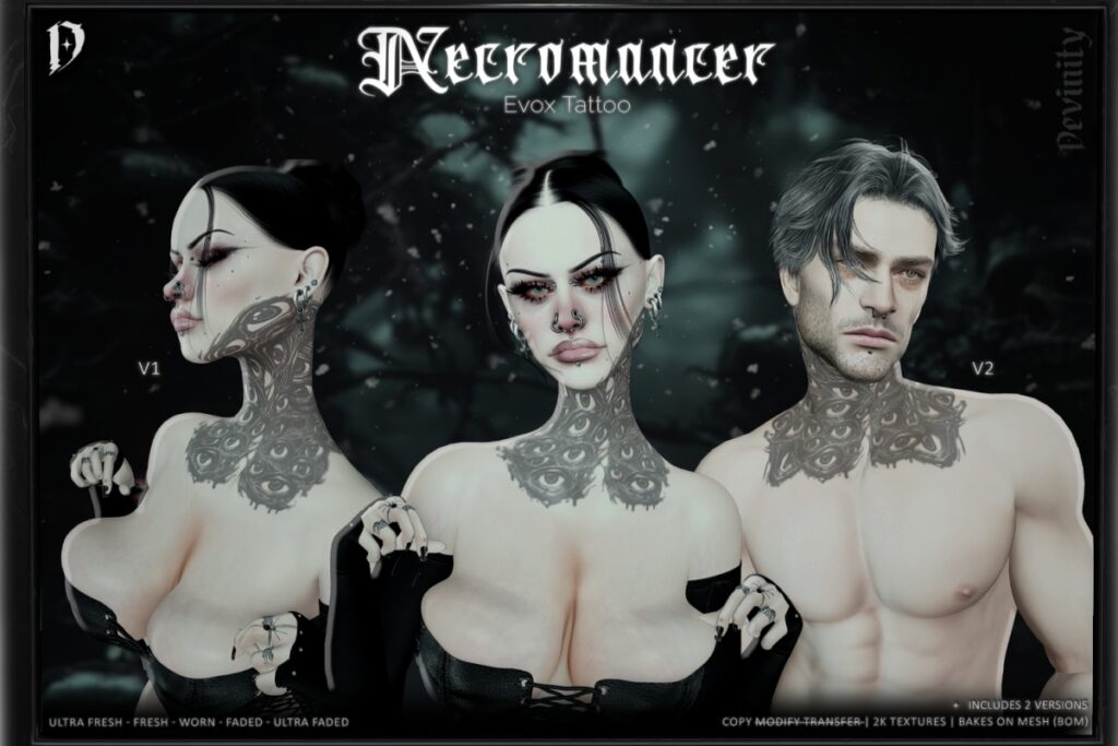 Necromancer Tattoo - BOM/EvoX, L$275