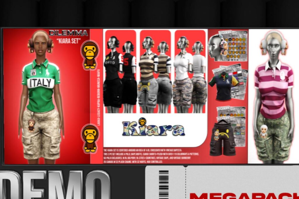 Kiara Polo, Cargos and Ape Muffs - Inithium/Legacy/MaitreyaX/Reborn/Yentements/+mods, L$349 each/L$1999 each FP/L$3499 MP