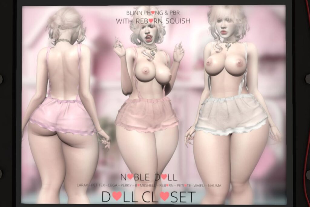 Noble Doll Dress - Legacy/MaitreyaX/Nhumana/Reborn/+mods, L$699 each/L$1999 FP