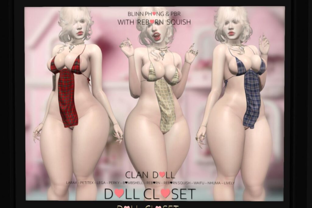 Clan Doll Dress - Legacy/MaitreyaX/Nhumana/Reborn/+mods, L$699 each/L$1999 FP