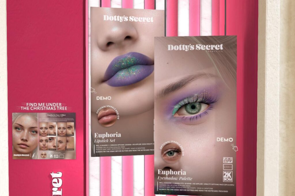 Euphoria Lipstick Set - Evo X, L$200 | Euphoria Eyeshadow - Evo X, L$200