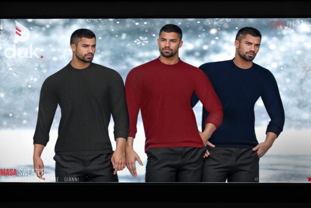 Masa Sweater - Gianni/Jake/Legacy, L$220 each/L$1200 FP