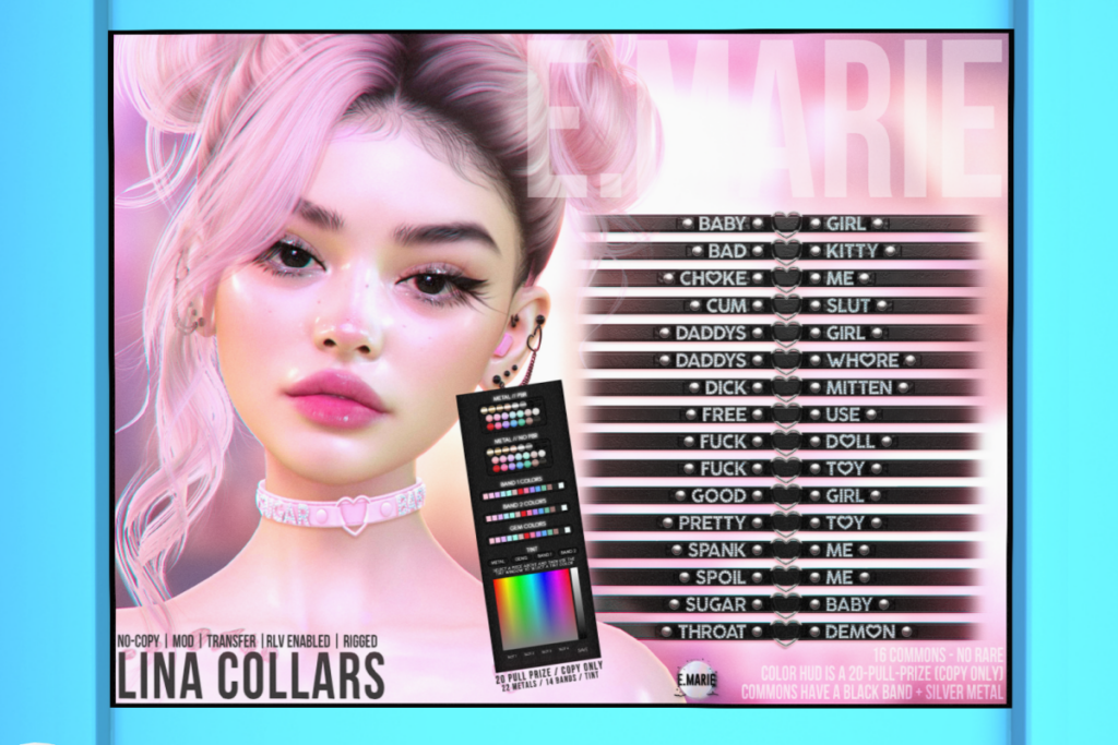 Lina Collars, L$69 each play