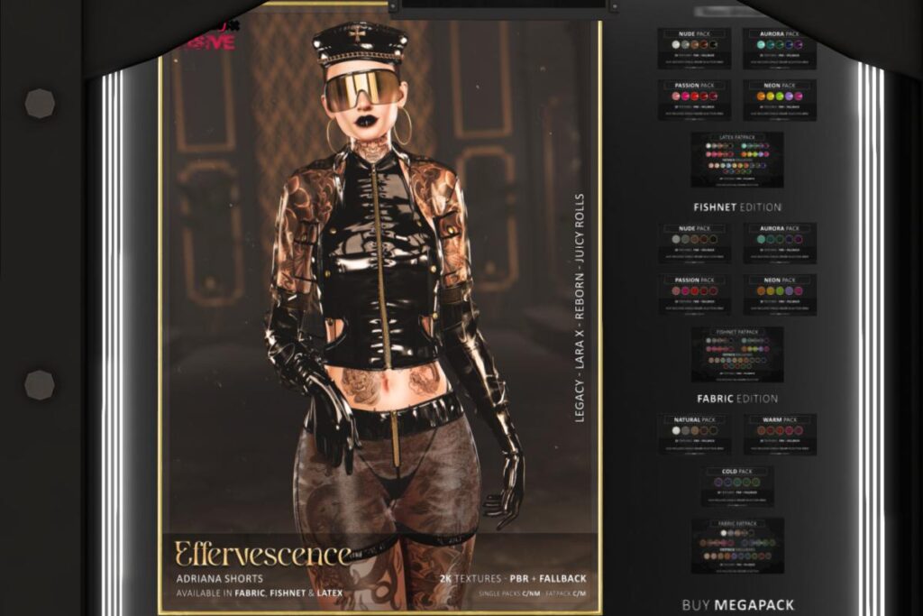 Adriana Shorts - Legacy/MaitreyaX/Reborn/+mods, L$449 each/L$1249-L$1499 each FP/L$2249 MP