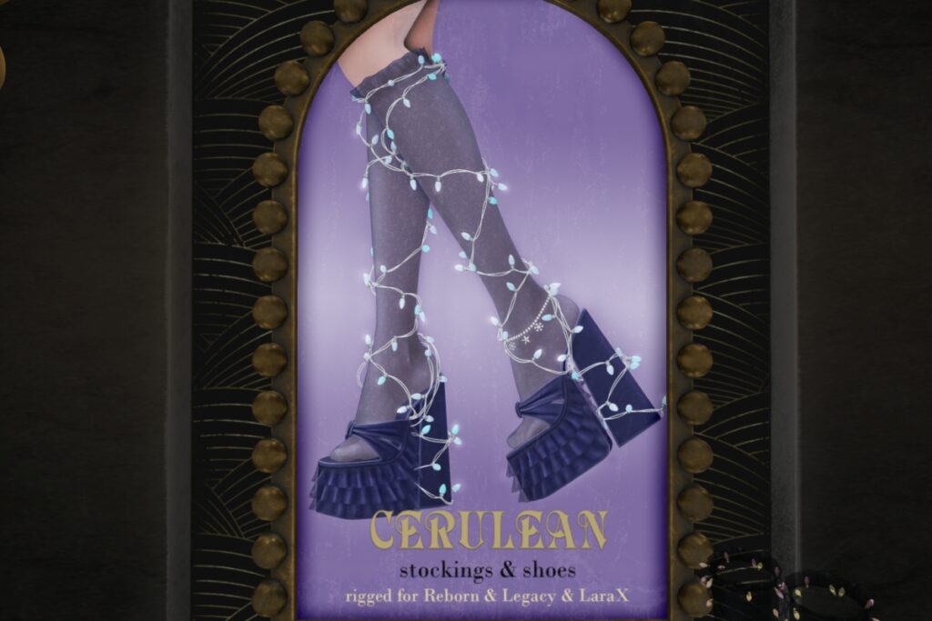 Cerulean Stockings &amp; Shoes - Legacy/MaitreyaX/Reborn, L$350 each/L$1250 FP