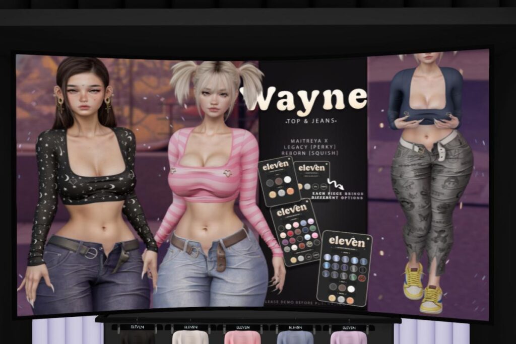 Wayne Top and Jeans - Legacy/MaitreyaX/Reborn/+mods, L$249 each/L$1299 each FP